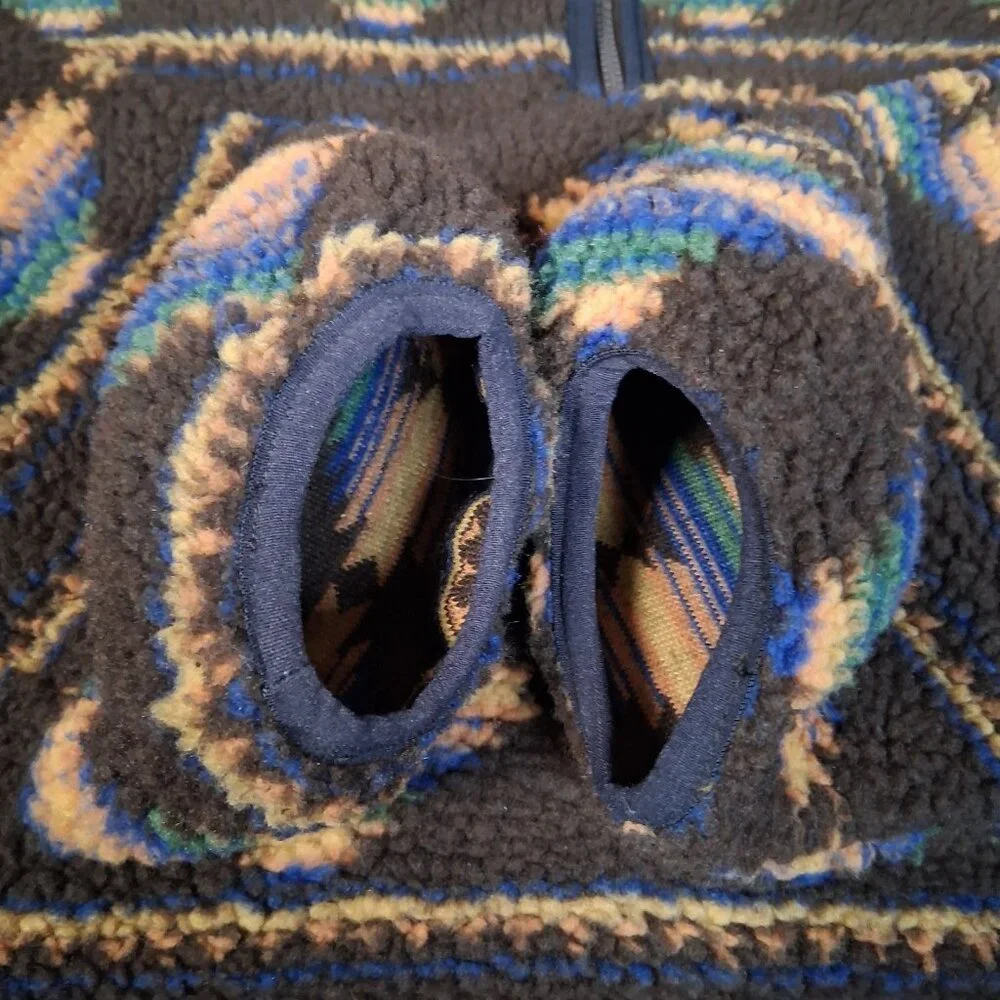 Vintage Horizon Bass Creek Outfitters Fleece Jacket L Pullover Southwest Aztec - Picture 15 of 15